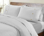 100% Organic Cotton Crisp Percale Duvet Cover Set