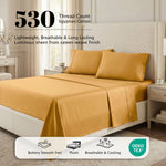 530 Thread Count Egyptian Cotton Sateen Bed Sheet Set