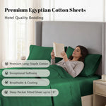 530 Thread Count Egyptian Cotton Sateen Bed Sheet Set