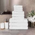 Superior Hays Cotton Medium Weight 9 Piece Assorted Bathroom Towel Set