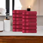 Superior Hays Cotton Medium Weight Soft Face Towel Washcloth Set of 12