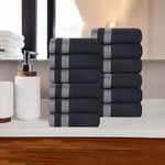 Superior Hays Cotton Medium Weight Soft Face Towel Washcloth Set of 12