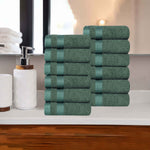 Superior Hays Cotton Medium Weight Soft Face Towel Washcloth Set of 12