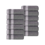 Superior Hays Cotton Medium Weight Soft Face Towel Washcloth Set of 12