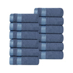 Superior Hays Cotton Medium Weight Soft Face Towel Washcloth Set of 12