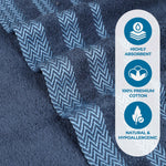 Superior Hays Cotton Medium Weight Soft Face Towel Washcloth Set of 12