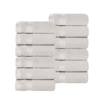 Superior Hays Cotton Medium Weight Soft Face Towel Washcloth Set of 12
