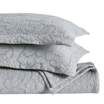 Floral Cotton Matelassé Bedspread Set Hibiscus Jacquard (3-Piece)