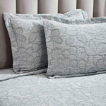 Floral Cotton Matelassé Bedspread Set Hibiscus Jacquard (3-Piece)