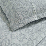 Floral Cotton Matelassé Bedspread Set Hibiscus Jacquard (3-Piece)