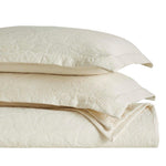 Floral Cotton Matelassé Bedspread Set Hibiscus Jacquard (3-Piece)