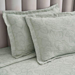 Floral Cotton Matelassé Bedspread Set Hibiscus Jacquard (3-Piece)