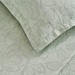 Floral Cotton Matelassé Bedspread Set Hibiscus Jacquard (3-Piece)