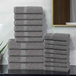 Superior Highly Absorbent Eco-Friendly Soft Cotton 18 Piece Towel Set