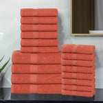 Superior Highly Absorbent Eco-Friendly Soft Cotton 18 Piece Towel Set