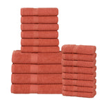 Superior Highly Absorbent Eco-Friendly Soft Cotton 18 Piece Towel Set