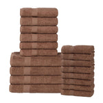 Superior Highly Absorbent Eco-Friendly Soft Cotton 18 Piece Towel Set