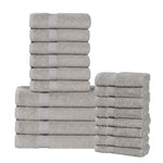 Superior Highly Absorbent Eco-Friendly Soft Cotton 18 Piece Towel Set