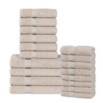 Superior Highly Absorbent Eco-Friendly Soft Cotton 18 Piece Towel Set