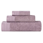 Superior Honeycomb Textured Border Luxury Cotton 3 Piece Towel Set