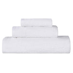Superior Honeycomb Textured Border Luxury Cotton 3 Piece Towel Set