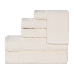 Superior Honeycomb Textured Border Cotton Luxury 6 Piece Towel Set