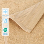 Superior Honeycomb Textured Border Cotton Luxury 6 Piece Towel Set