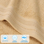 Superior Honeycomb Textured Border Cotton Luxury 6 Piece Towel Set
