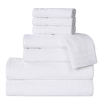 Superior Honeycomb Textured Border Cotton Luxury 8 Piece Towel Set