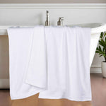 Superior Honeycomb Textured Border Cotton Luxury Bath Sheets, Set of 2