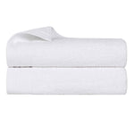 Superior Honeycomb Textured Border Cotton Luxury Bath Sheets, Set of 2