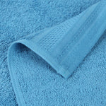 Superior Honeycomb Border Cotton Medium Weight Face Towels, Set of 12