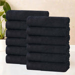 Superior Honeycomb Border Cotton Medium Weight Face Towels, Set of 12