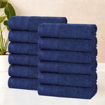 Superior Honeycomb Border Cotton Medium Weight Face Towels, Set of 12