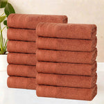 Superior Honeycomb Border Cotton Medium Weight Face Towels, Set of 12