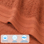 Superior Honeycomb Border Cotton Medium Weight Face Towels, Set of 12
