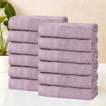 Superior Honeycomb Border Cotton Medium Weight Face Towels, Set of 12