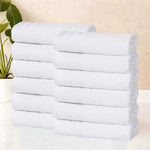 Superior Honeycomb Border Cotton Medium Weight Face Towels, Set of 12