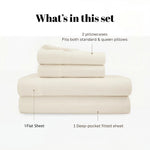 530 Thread Count Egyptian Cotton Sateen Bed Sheet Set