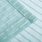Jackson Striped Sheer Window Curtain Panels, Set of 2