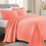 Paisley Cotton Bedspread Set Lightweight Jacquard Matelassé 3-Piece
