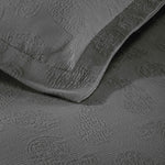 Paisley Cotton Bedspread Set Lightweight Jacquard Matelassé 3-Piece