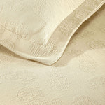 Paisley Cotton Bedspread Set Lightweight Jacquard Matelassé 3-Piece