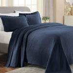 Paisley Cotton Bedspread Set Lightweight Jacquard Matelassé 3-Piece
