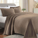 Paisley Cotton Bedspread Set Lightweight Jacquard Matelassé 3-Piece