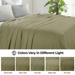 Superior Jena Cotton Textured Chevron Lightweight Woven Blanket