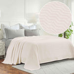 Superior Jena Cotton Textured Chevron Lightweight Woven Blanket