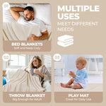 Superior Jena Cotton Textured Chevron Lightweight Woven Blanket