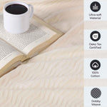 Superior Jena Cotton Textured Chevron Lightweight Woven Blanket