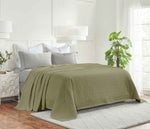 Superior Jena Cotton Textured Chevron Lightweight Woven Blanket